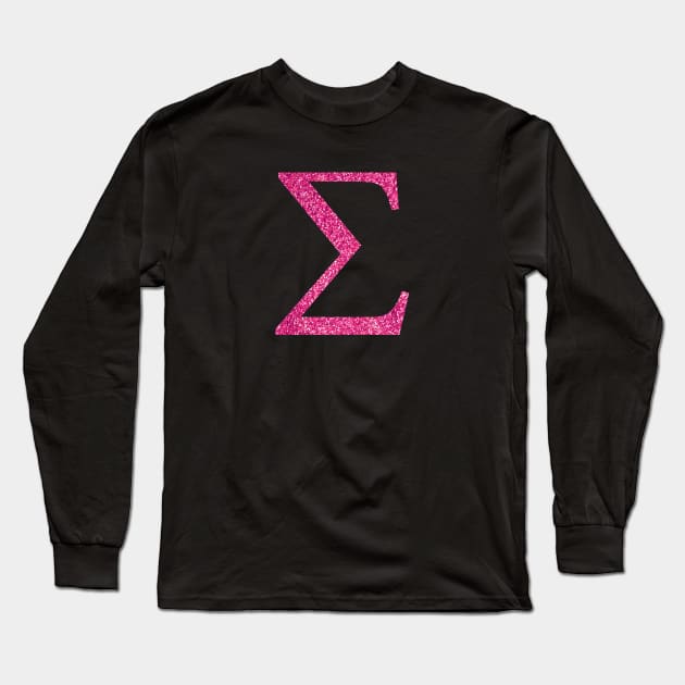 Pink Sigma Long Sleeve T-Shirt by lolosenese